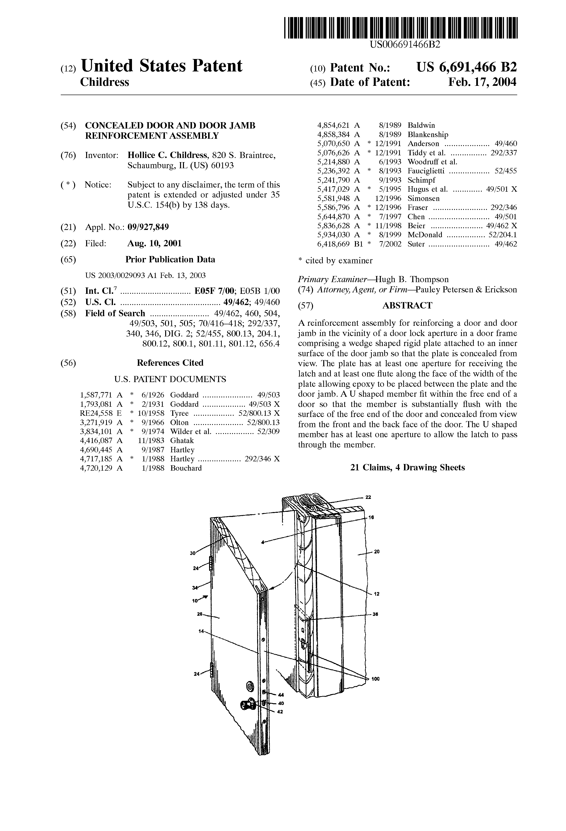 Patents and Awards – C&H Specialty Craftworks